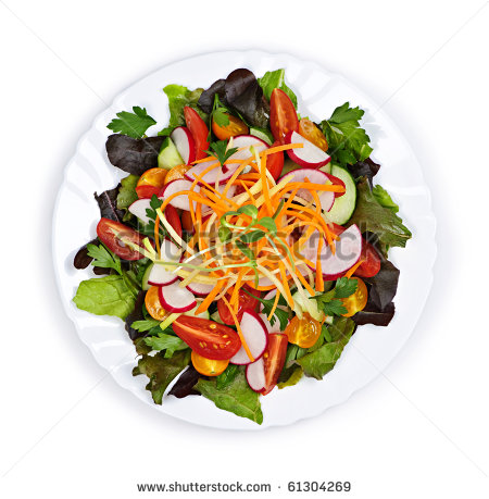 Garden Salad Clipart Healthy Green Garden Salad