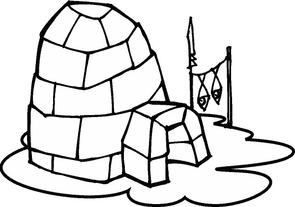 Igloo Clipart Black And White   Clipart Panda   Free Clipart Images