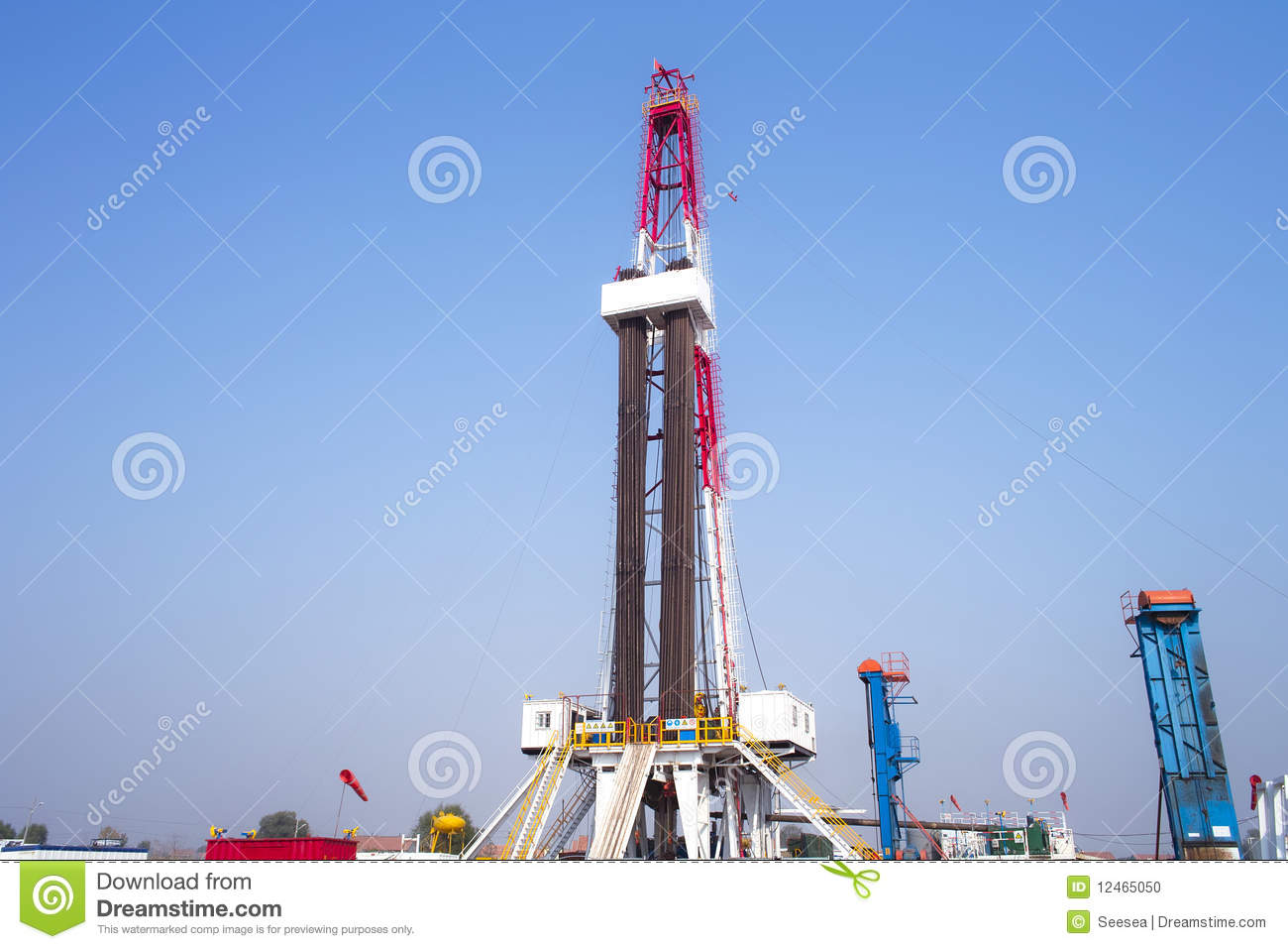 Land Drilling Rig Stock Photo   Image  12465050