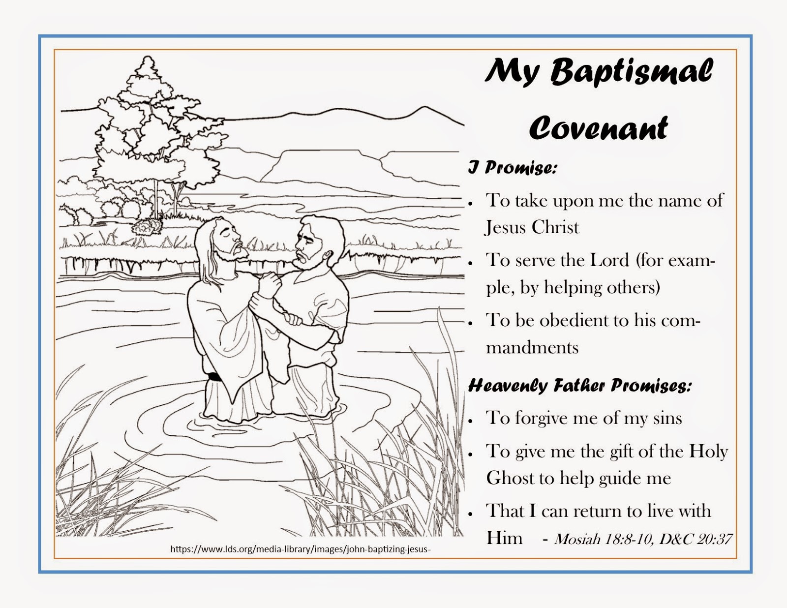 Lds Primary Baptism Clipart Lds Primary Musings And