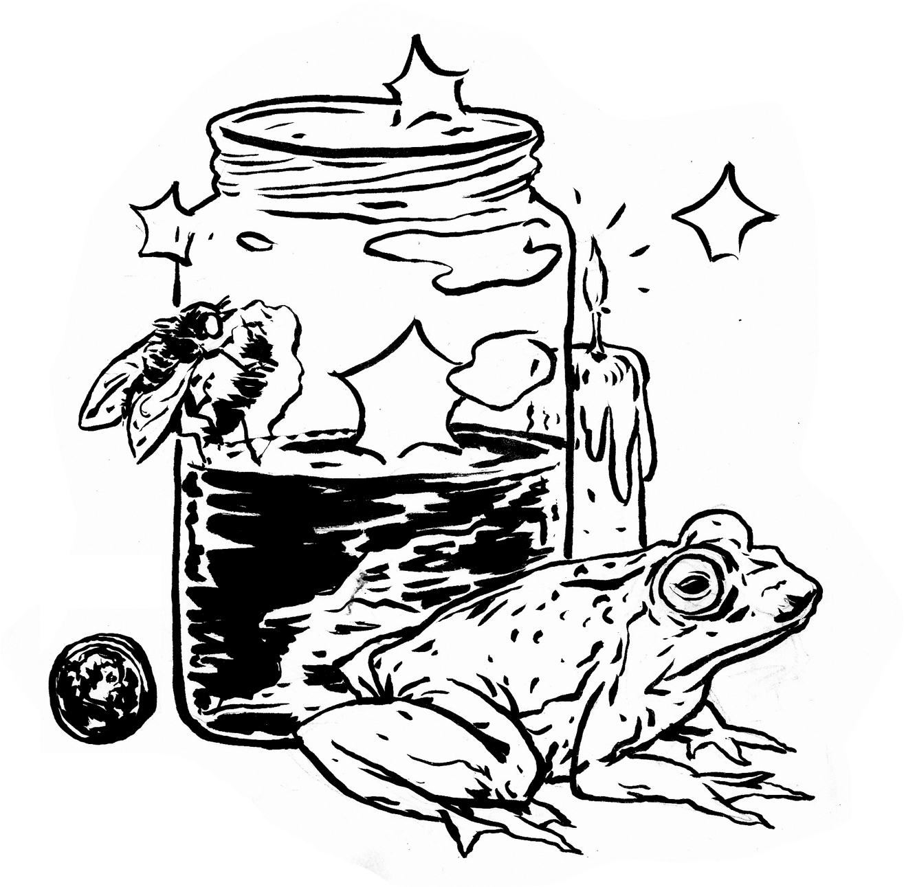Moonshine Jar Drawing The Moonshine Society