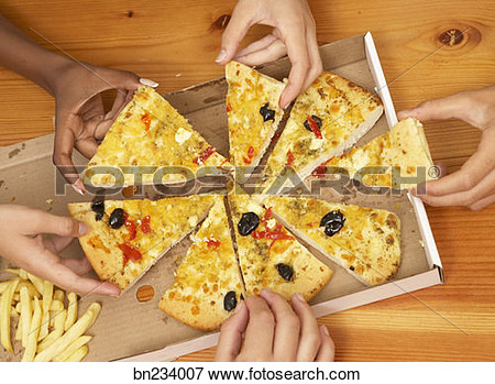 People Eating Pizza Clipart People Eating Pizza