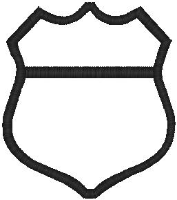 Police Badge Outline   Clipart Best