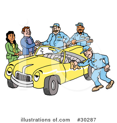 Royalty Free  Rf  Cars Clipart Illustration By Lafftoon   Stock Sample