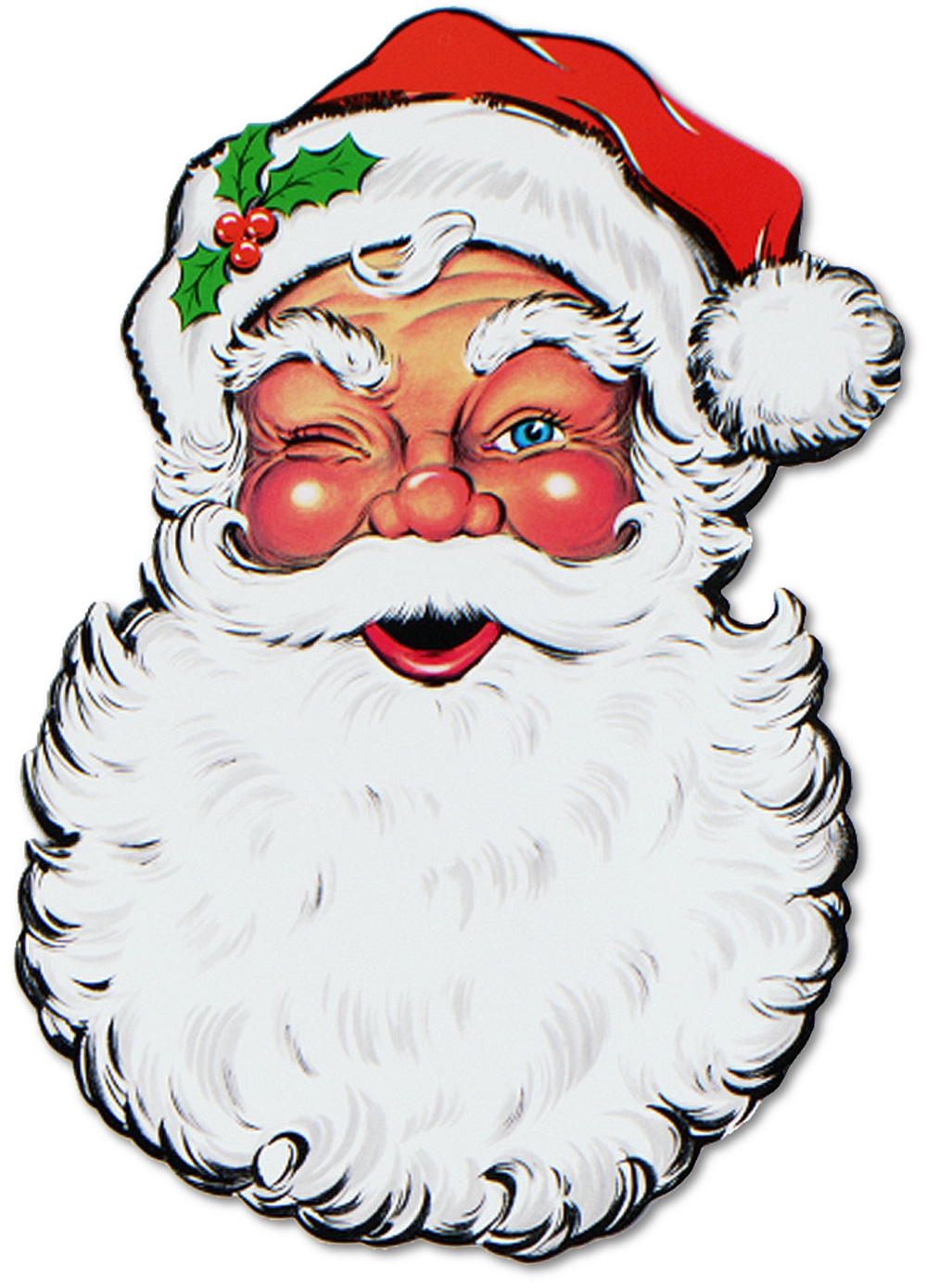 Santa Face Cutout   26   New For Christmas 2011   Christmas   The