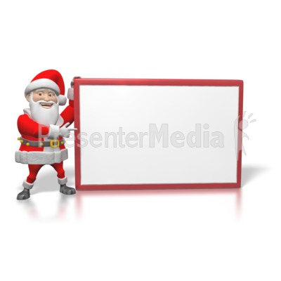 Santa Sign Large   Signs And Symbols   Great Clipart For Presentations    