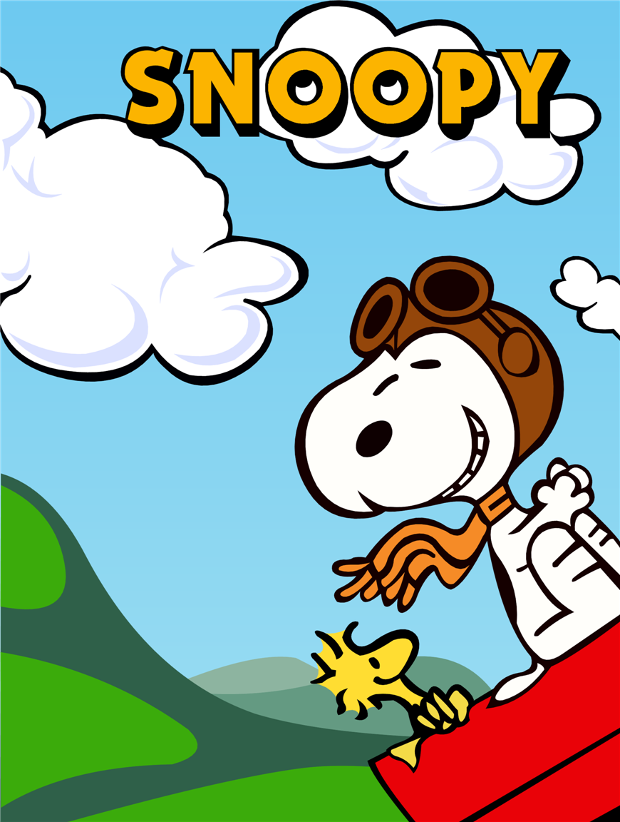 Snoopy Flying