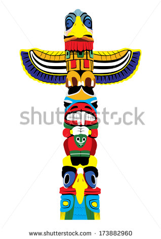 Stock Images Similar To Id 65884156   Totem Pole Retro Clipart