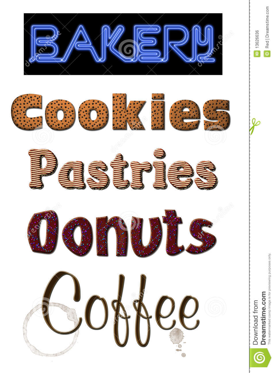     To Look Like Cookies Pastries Donuts And Coffee With Stains