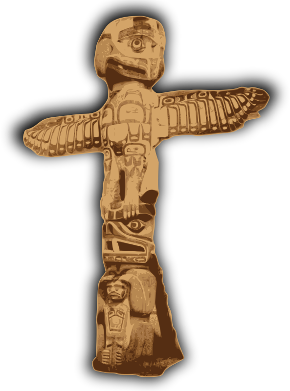 Totem Pole By J4p4n   I Saw This Cool Public Domain Image Of A Deeply    
