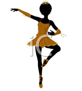 Ballet Dancer Performing A Pirhouette   Royalty Free Clipart Picture