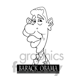 Barack Obama Black White
