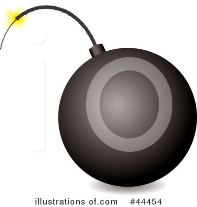 Bomb Clipart  44454   Illustration By Michaeltravers