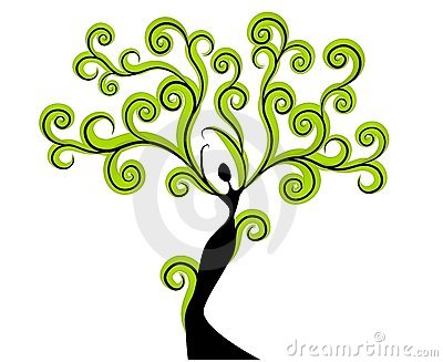 Clip Art Illustration Featuring A Female Figure Reaching Upward With