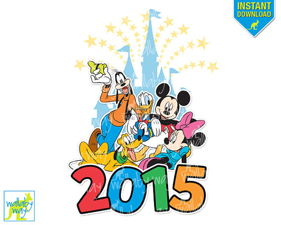 Disney 2015 Fab 5 Printable Iron On Transfer Or Use As Clip Art   Diy    
