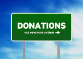 Donations Needed Clipart Donations Road Sign   Clipart