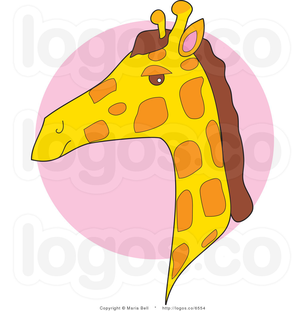 Giraffe Head Clipart Royalty Free Clipart Giraffe Head Profile Logo By
