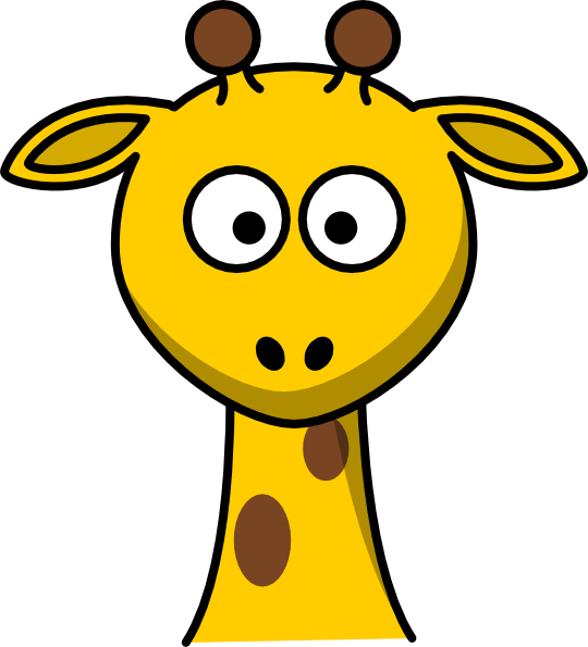 Giraffe Head No Body Clip Art At Clker Com   Vector Clip Art Online