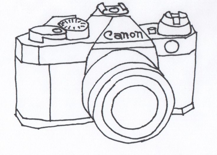 Outline Canon Camera Tattoo Model   Tattooshunt Com