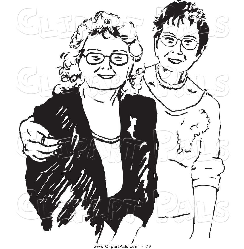 Pal Clipart Of Black And White Grown Women Friends By Prawny    79