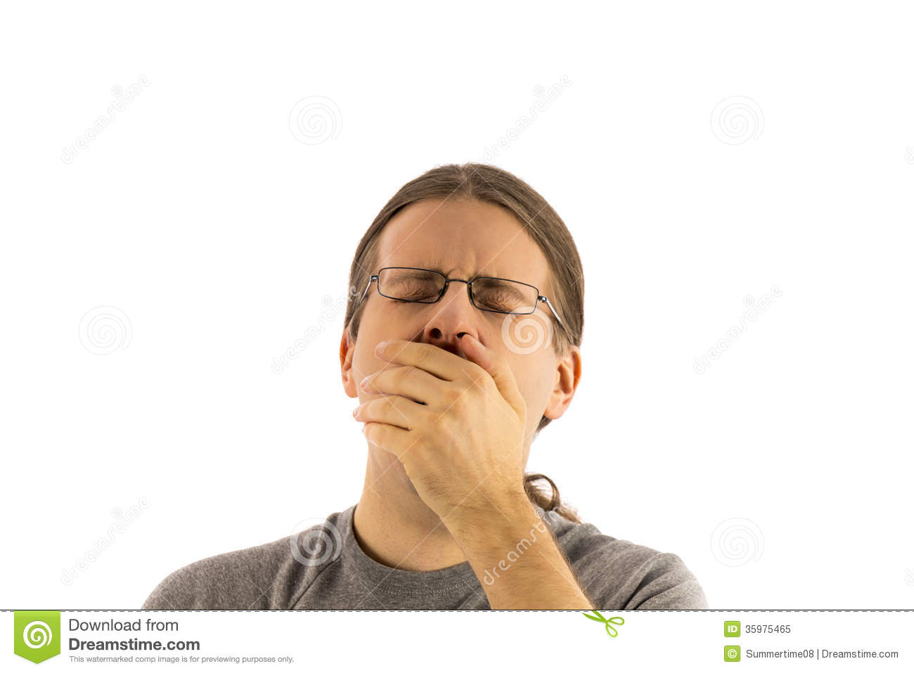 Person Yawning Clipart Yawning Man