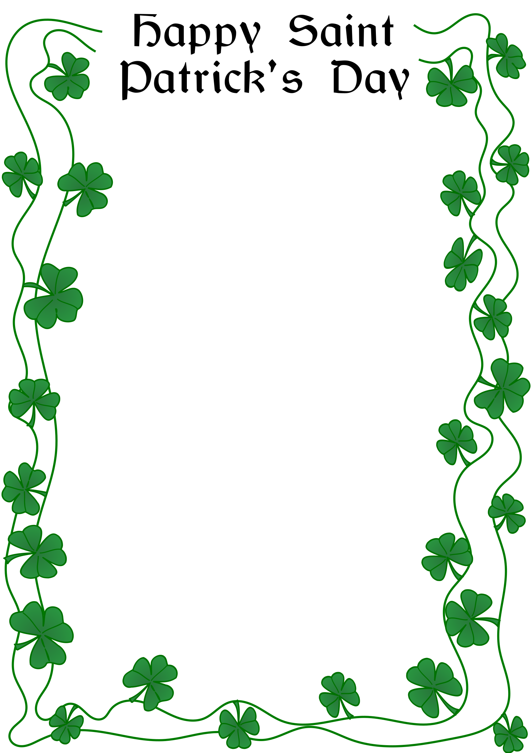 St Patrick S Day Border By Arvin61r58