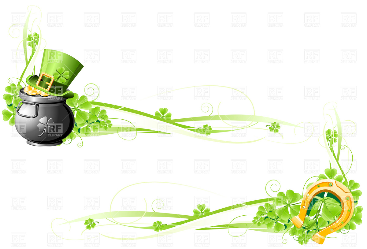 St Patricks Day Clip Art Borders St  Patrick S Day Banners With