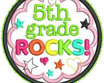 5th Grade Rocks Clipart 5th Grade Rocks Applique