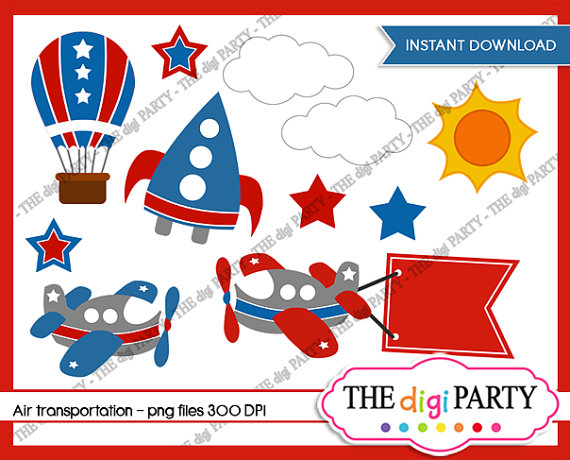 Airplane Clipart For Baby Shower Printable Scrapbook Air Planes