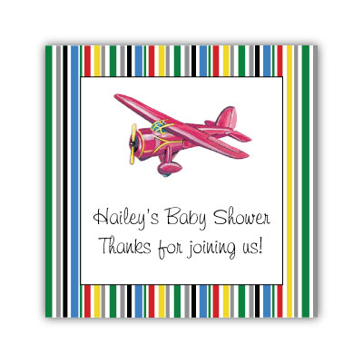 Airplane Favor Tag Airplane Birthday Tag Airplane Baby Shower Favor