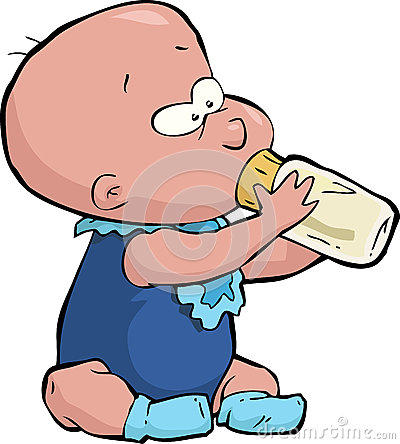 Baby With A Bottle Royalty Free Stock Photo   Image  33267745
