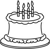 Cake Clipart Black And White   Clipart Panda   Free Clipart Images
