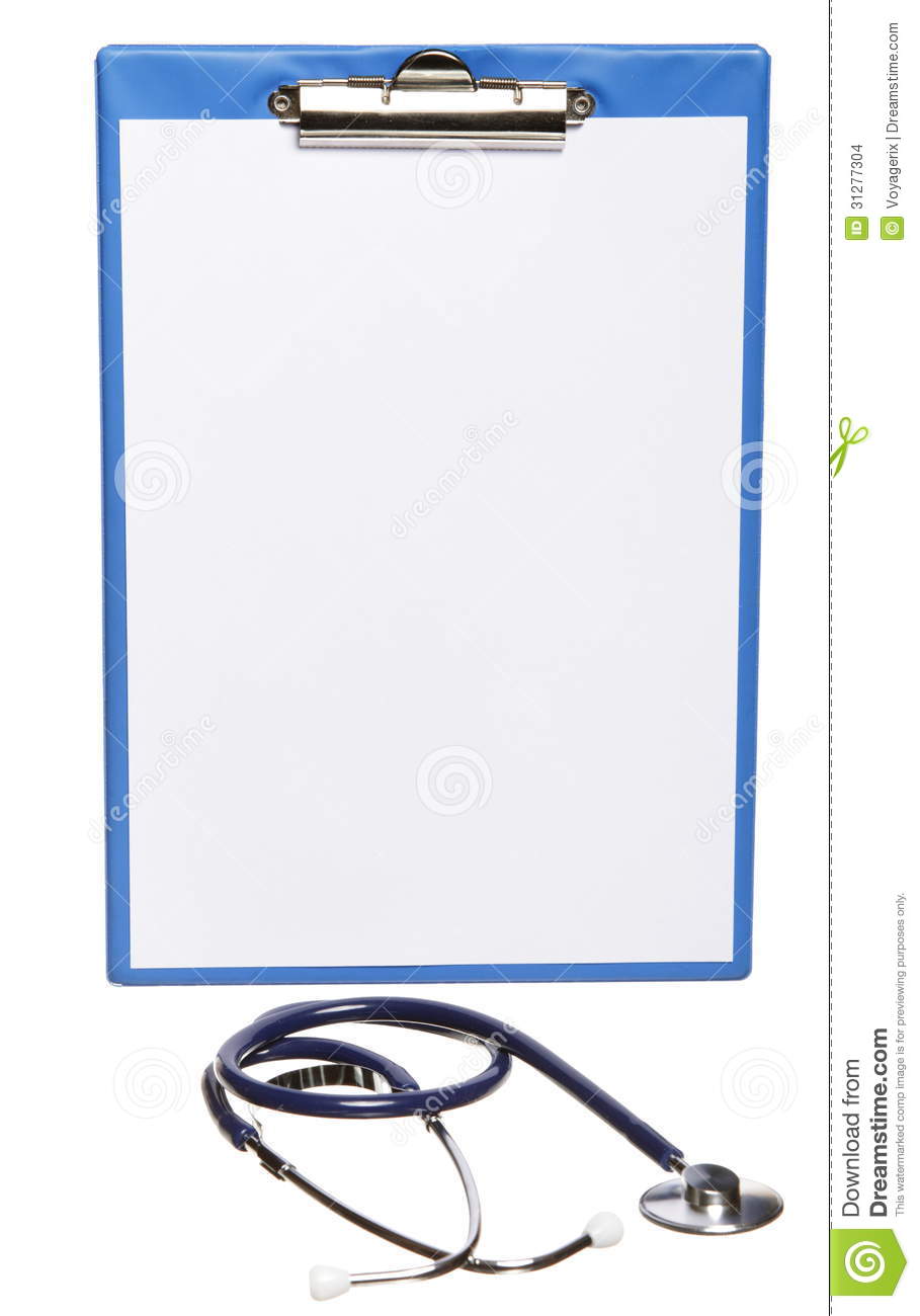 Clipboard With Blank Paper Vector Clipart Pictures