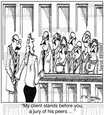Courtroom Jury Cartoon Peers Cartoon Humor   My