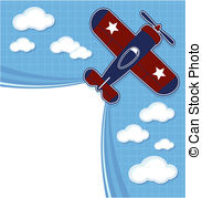 Funny Airplane Background   Funny Airplane Cartoon With   