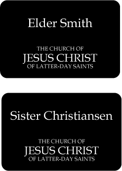 Jenny Smith S Lds Ideas    Missionary Tags   With Names