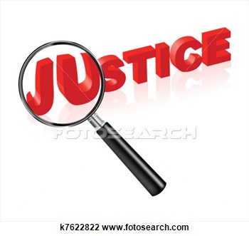 Justice Solve Crime Search Law And Order Red Text And Magnify Glass