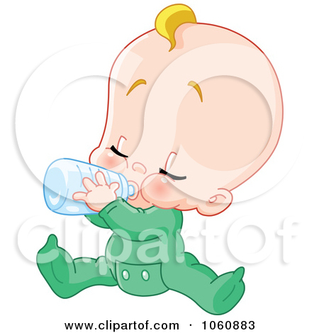     Of A Baby Boy Sitting And Drinking From A Bottle By Yayayoyo