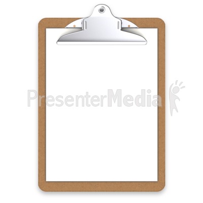 Office Clipboard Blank Presentation Clipart