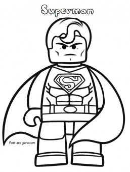 Print Out The Lego Movie Superman Coloring Pages   Printable Coloring