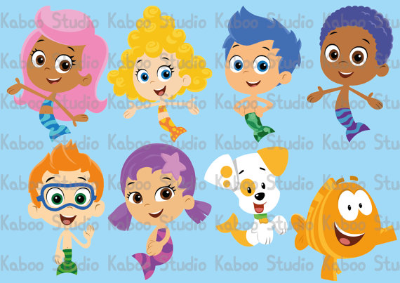 Printable Party Decoration Bubble Guppies   Molly Gil Goby Meeda    
