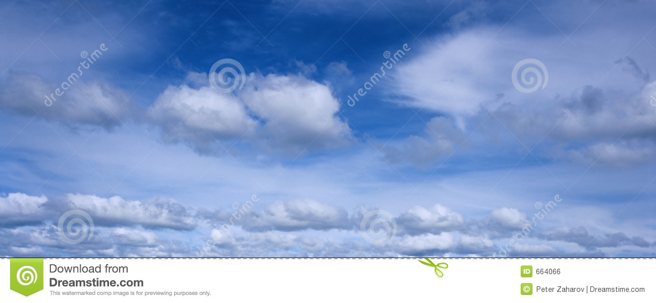 Blue Sky Panorama Royalty Free Stock Image   Image  664066