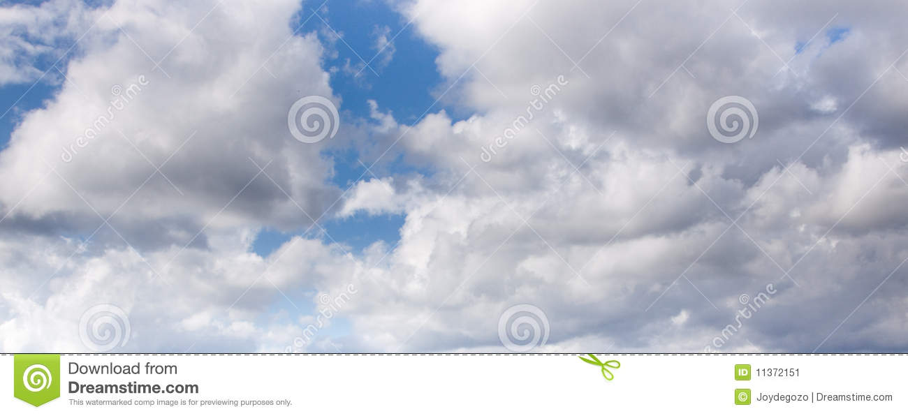 Cloudy Sky Panorama Stock Image   Image  11372151
