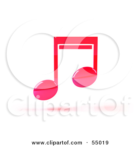 Free  Rf  Clipart Illustration Of A Pink 3d Music Note   Version 1