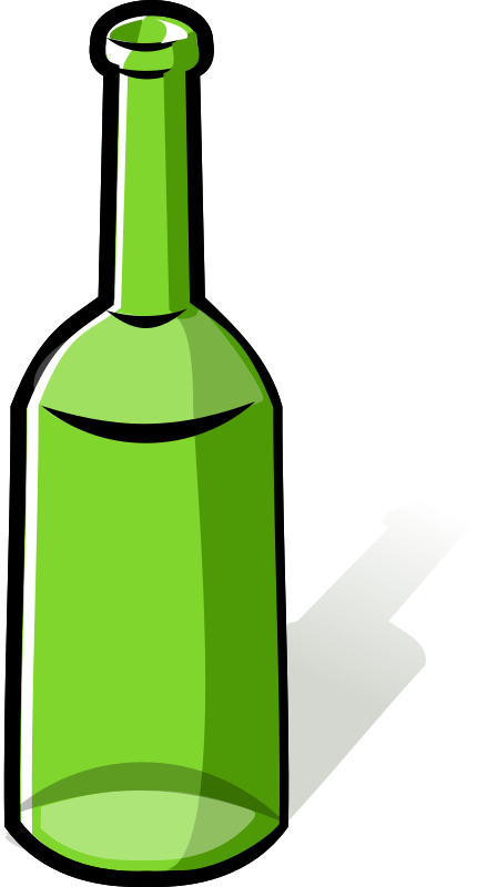 Green Bottle By Rg1024   A Green White Bottle Empty