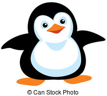 Isolated Clip Art Vector Graphics  917 Penguin Isolated Eps Clipart