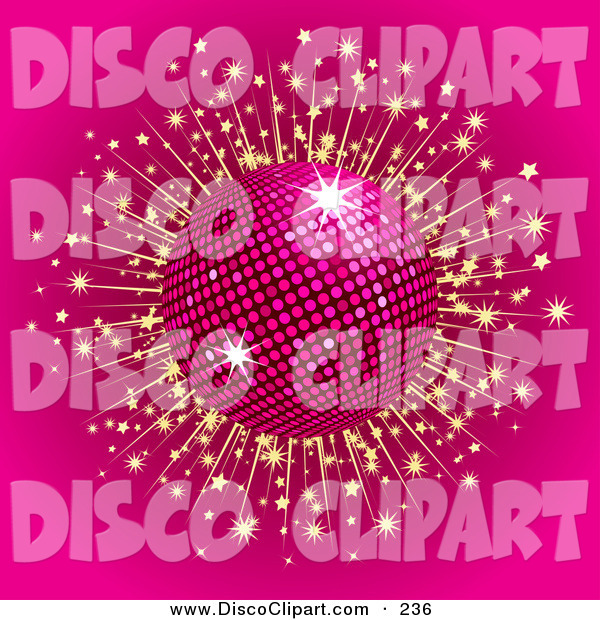 Music Disco Ball Background Shows Colorful Musical And Clubbing Stock