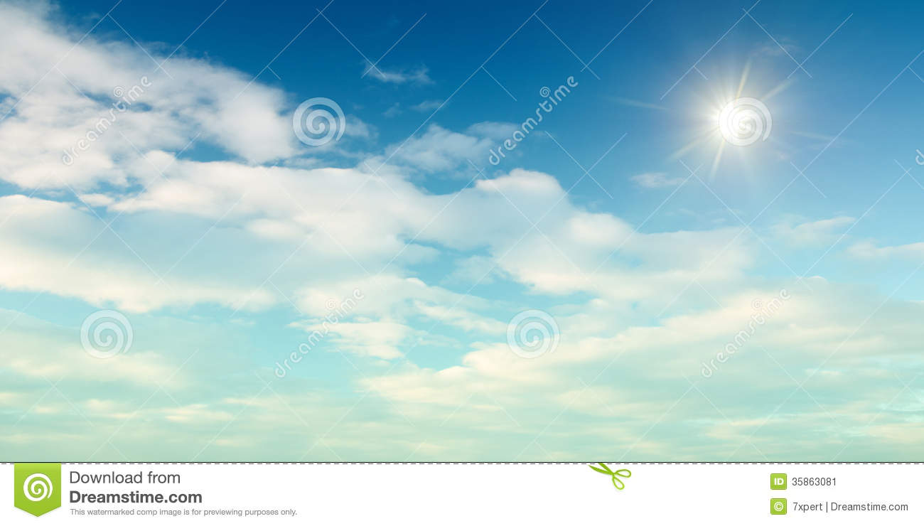 Panoramic Sky Background Stock Image   Image  35863081