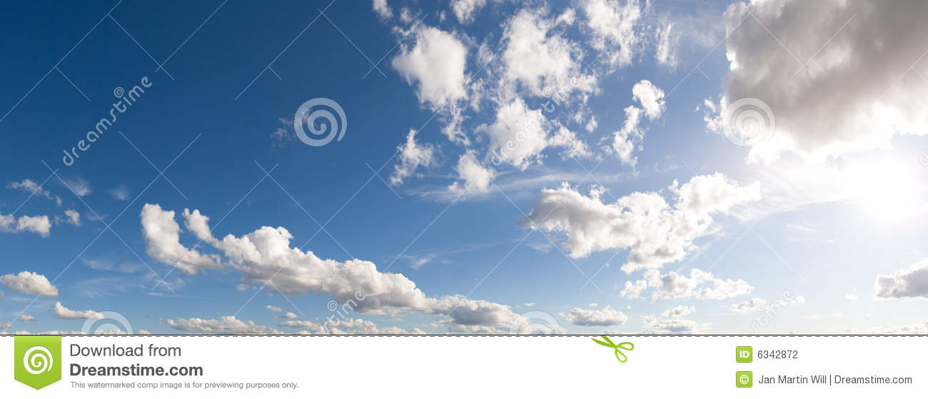 Panoramic Sky Stock Photography   Image  6342872