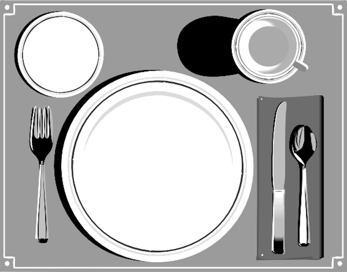 Place Setting   Free Images At Clker Com   Vector Clip Art Online